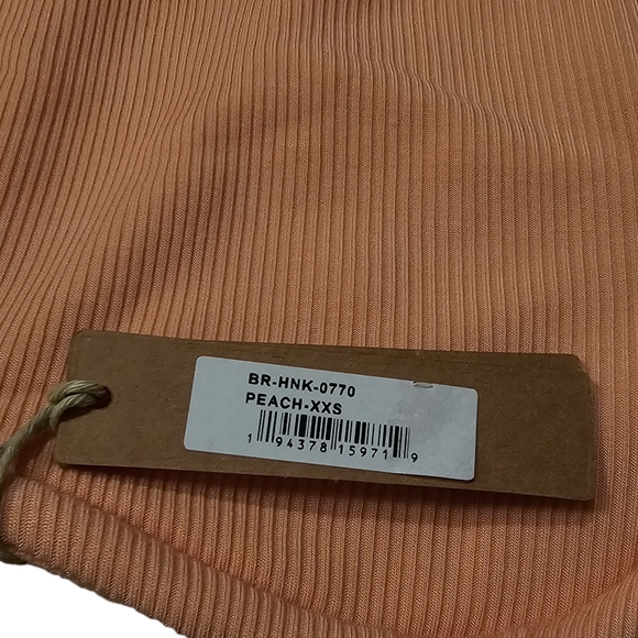 SKIMS Soft Lounge Underwire High Neck Bra Peach XXS - Picture 3 of 4